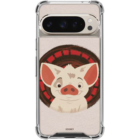 Disney Princess Moana Pua Close Up Pixel 9/9 Pro Clear Case